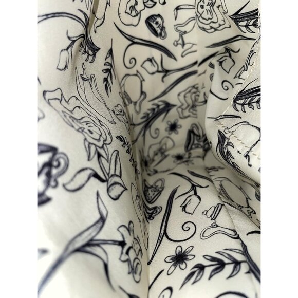 Disney Alice in Wonderland Floral Faux Leather Crossbody Satchel Bag - Picture 6 of 8